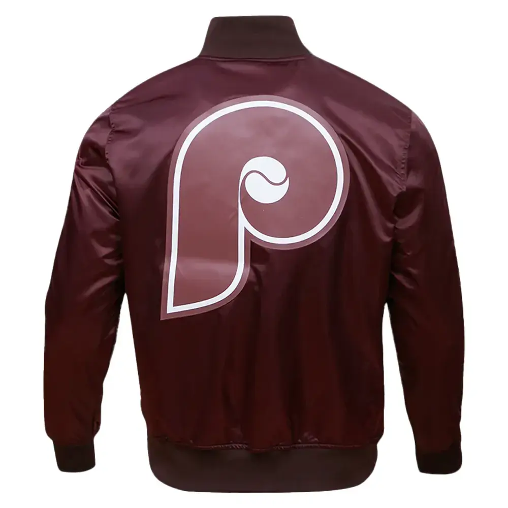 Philadelphia Phillies Throwback 'P' Jersey Patch – Maroon, 1973-86 Era, Embroidered, 4x3.25 Inch