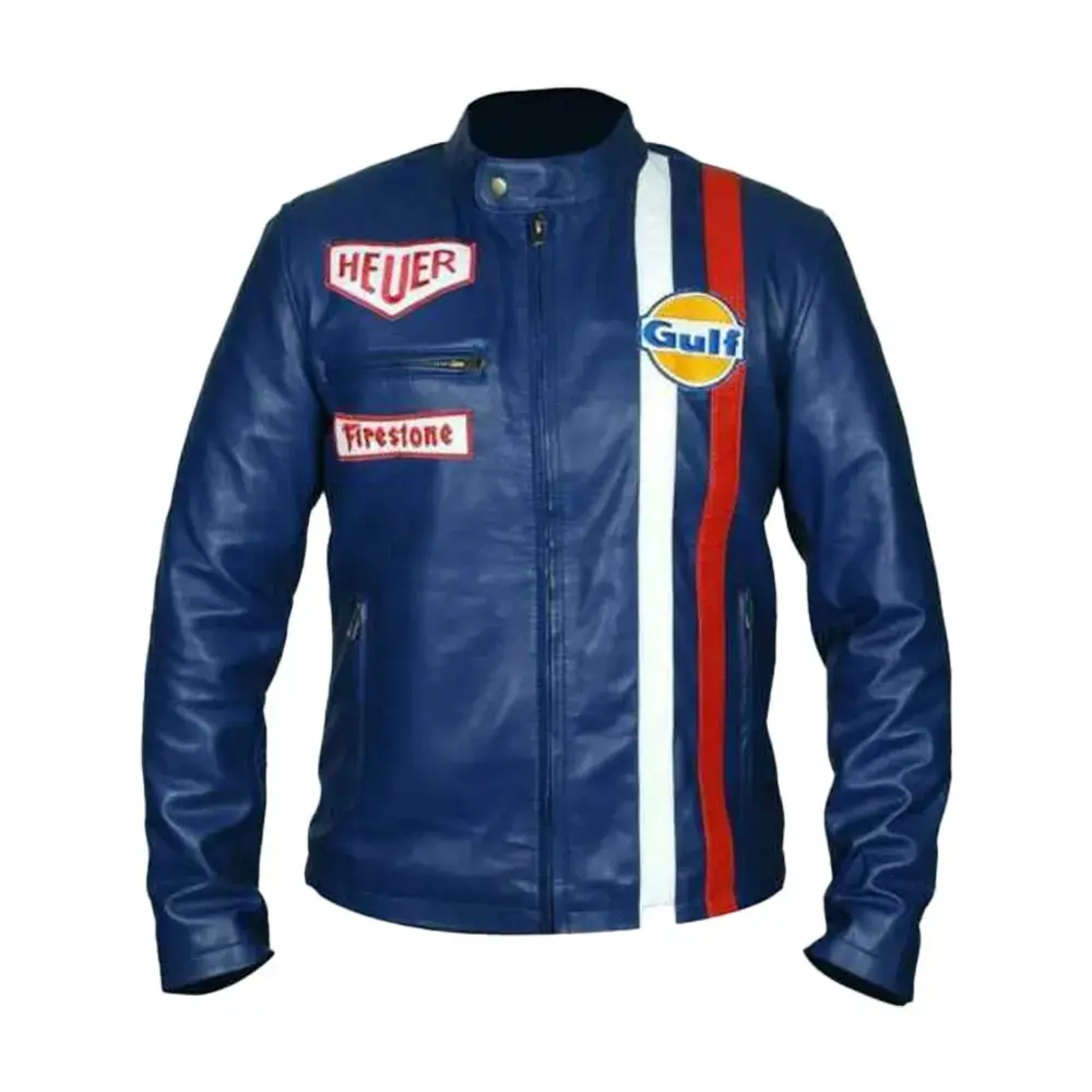 Steve McQueen Le Mans Gulf Racing Blue Jacket | JM