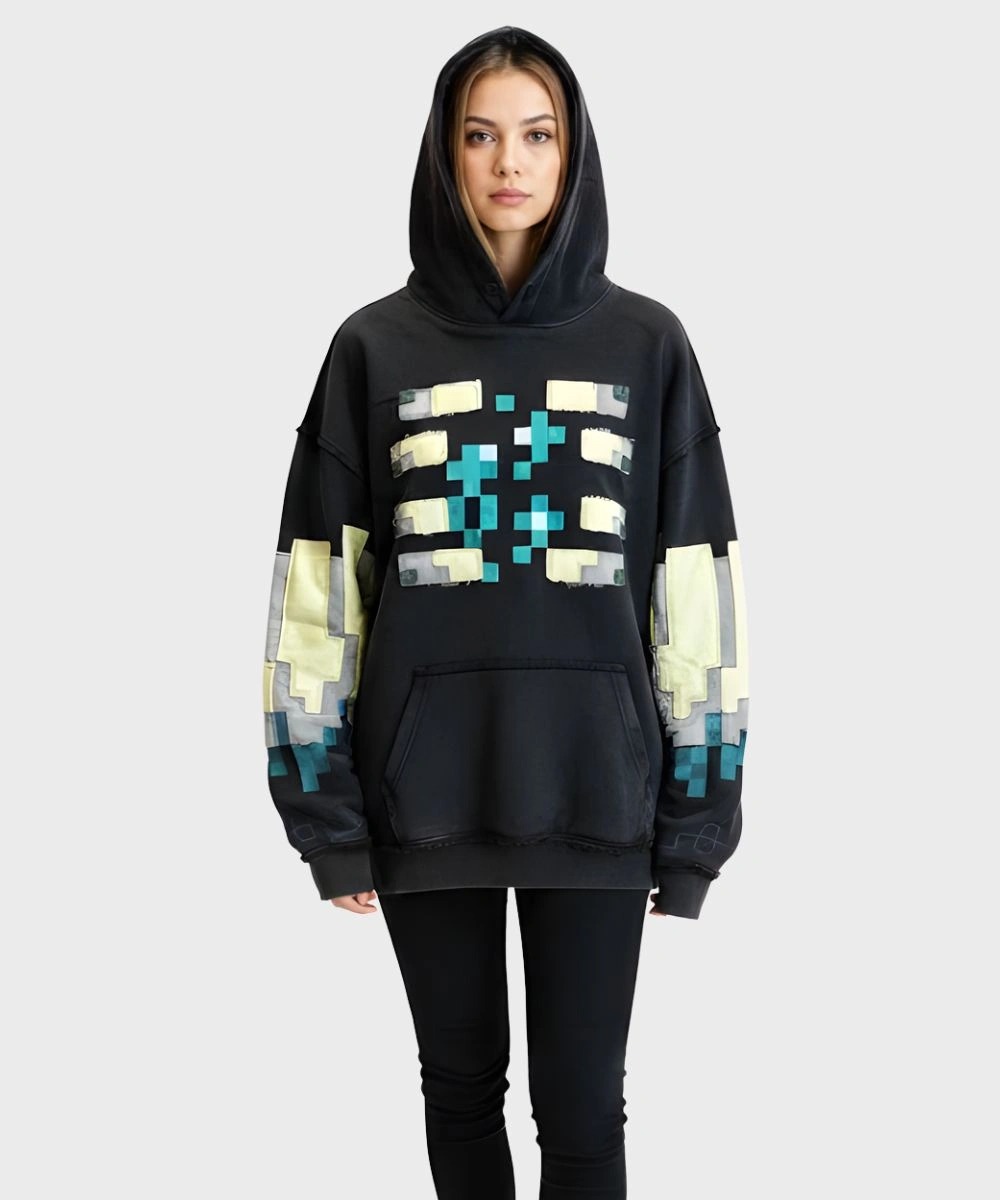 Very Cool x Minecraft Collab The Warden Black Hoodie