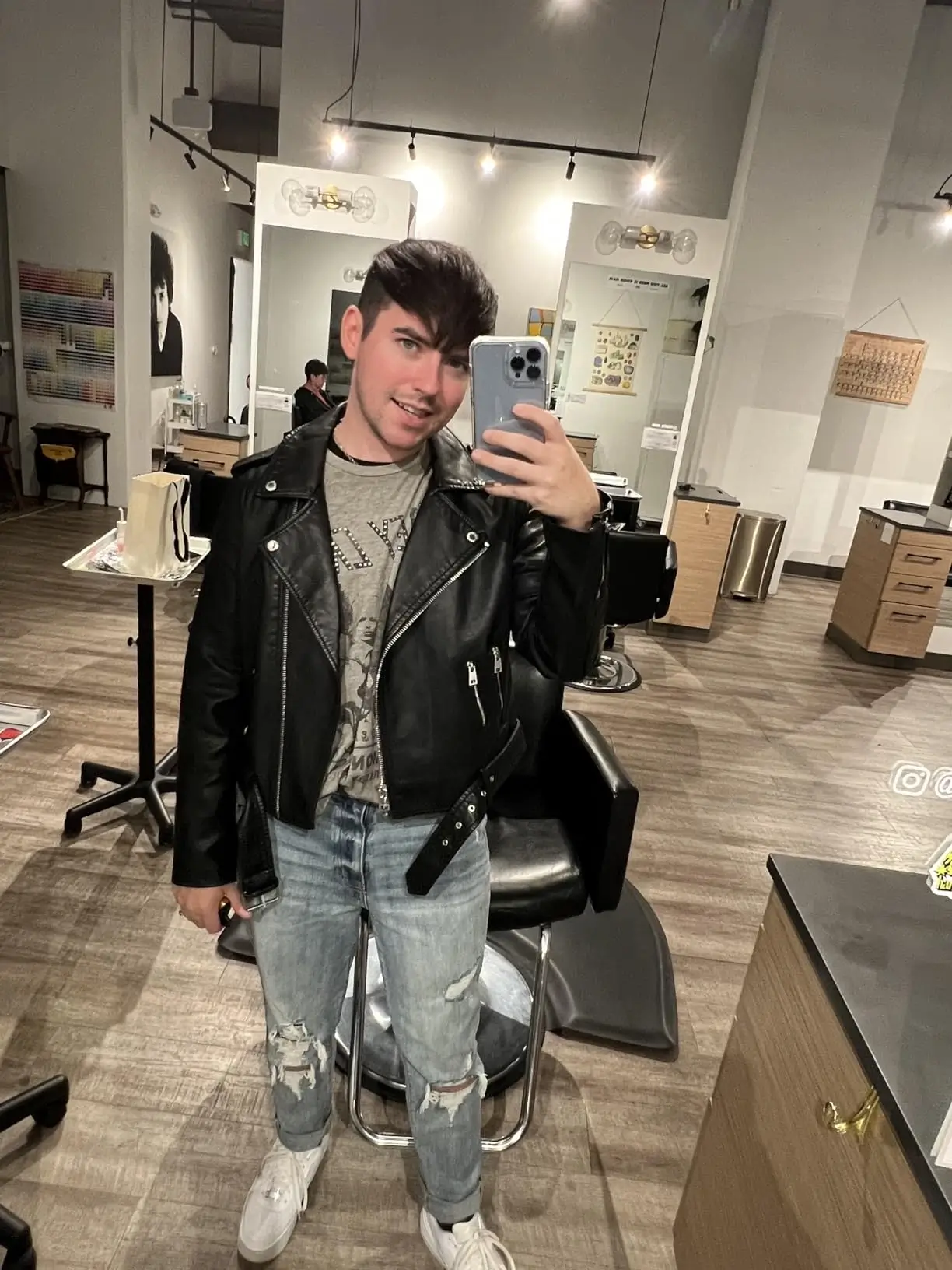 men portfolio biker jacket